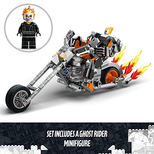 LEGO Marvel Ghost Rider Mech & Bike 76245, Buildable Motorbike Toy with Movable Action Figure F768922