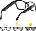 Bone Conduction Glasses Open-Ear Headphones Bluetooth Photochromic Sunglasses Anti Blue Ray IP6 Waterproof Audio Glasses G366241