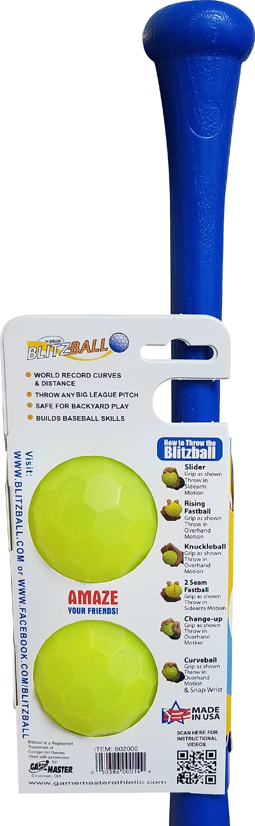 Plastic Bat and Two Ball Combo L89403