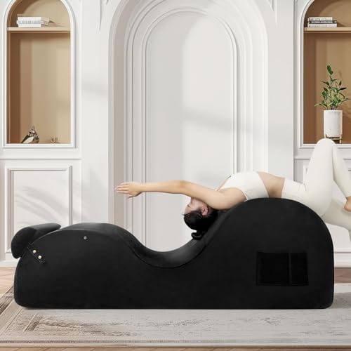 Pink X-L Chaise Lounge Chair with Headrest T86351