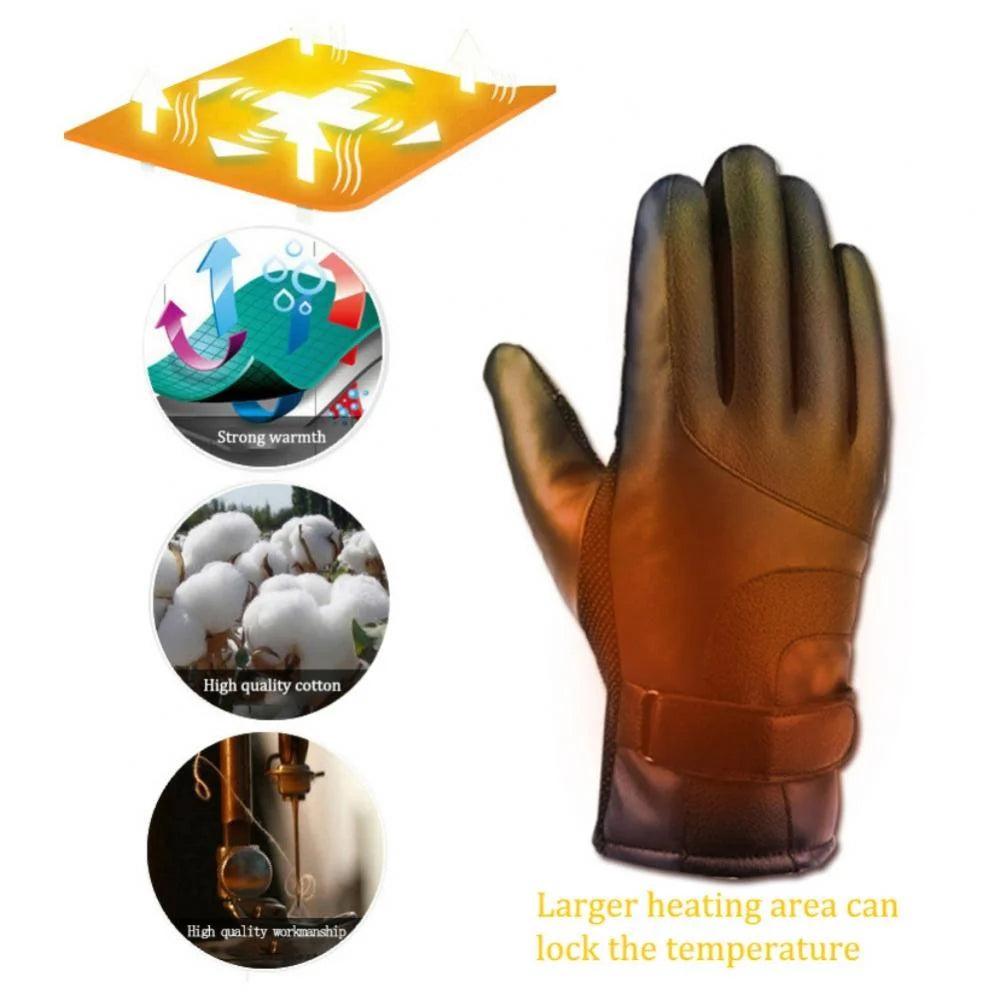 USB 3 Mode Heated Waterproof Touchscreen Gloves H996