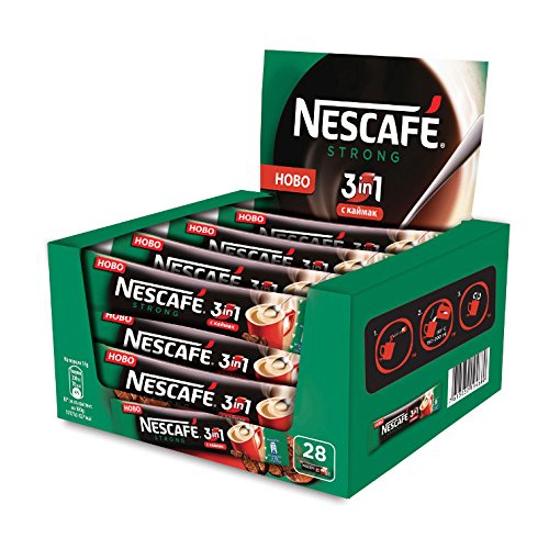 3 in 1 Strong Instant Coffee, Pack of 28 W71612