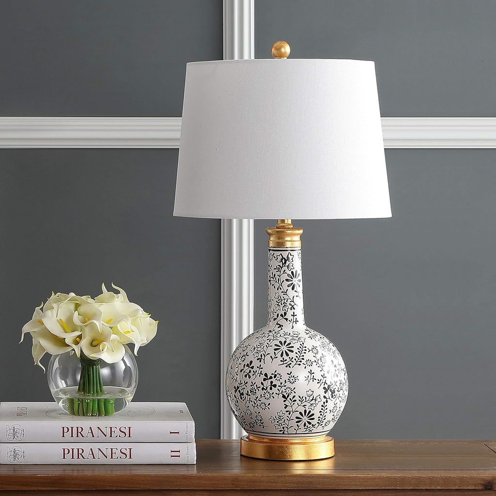 Black/ White 26-inch Table Lamp Set of 2 O1055
