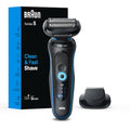 Blue Electric Foil Shaver with Precision Trimmer J587062