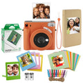Terracotta Orange Instant Camera with 20 Square Film H450