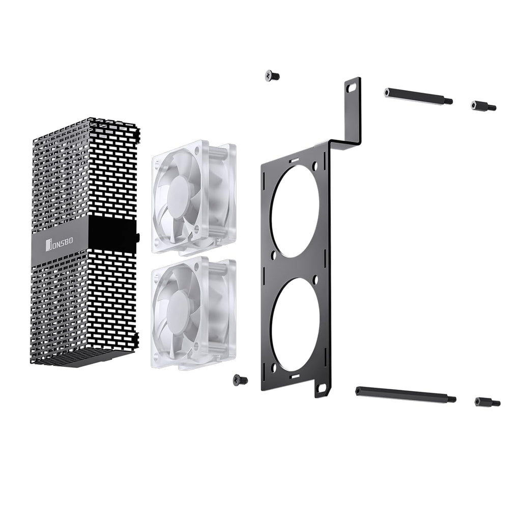 Black Desktop Memory Cooler with Dual Fans A777