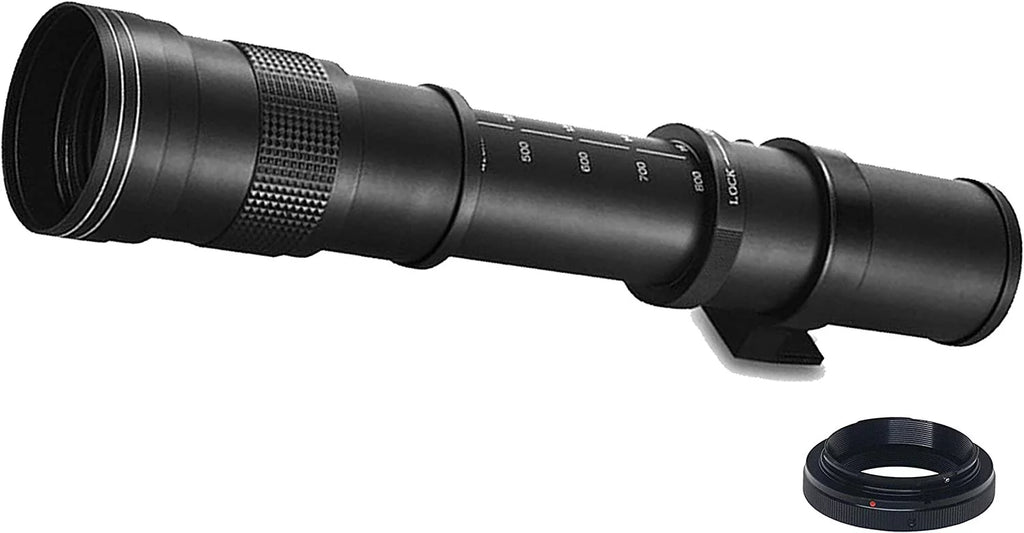 Mirrorless Digital Camera with 18-45mm Lens + 75-300mm Lens + 420-800mm Lens + 128GB Memory + Case + Tripod M2110