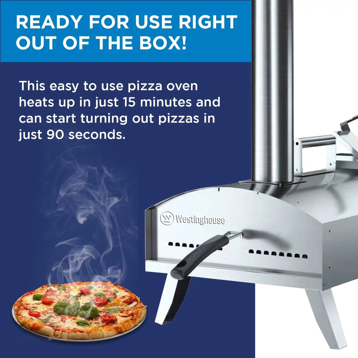 Stainless Steel Wood Pellet Outdoor Pizza Oven D320049