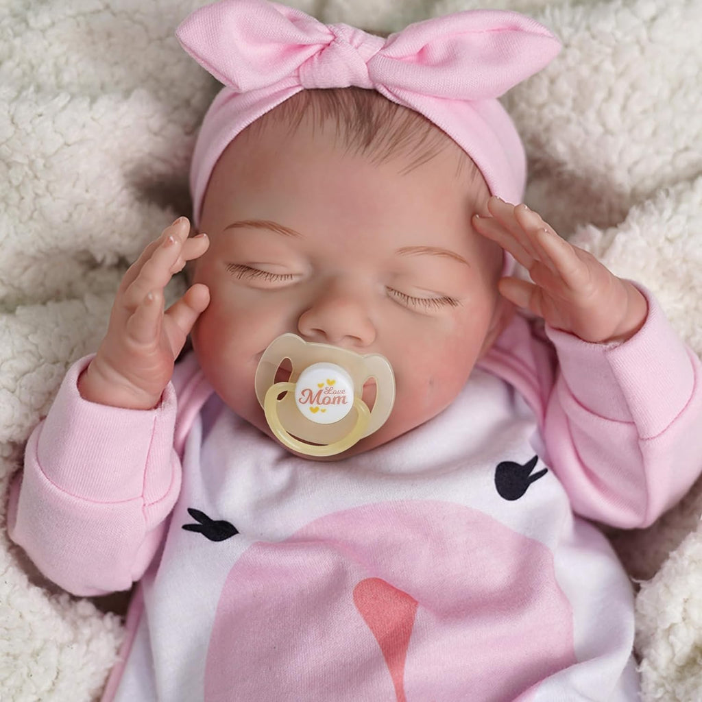 20 Inch Soft Body Realistic Baby Doll with Clothes Accessories Feeding Kit V529