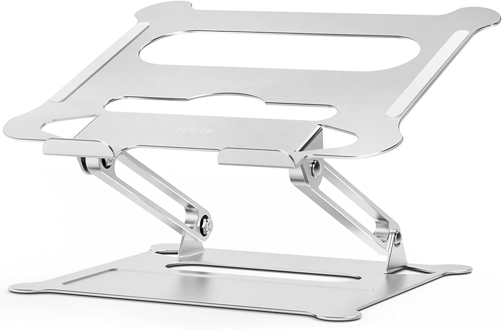 Aluminum Laptop Stand, Ergonomic Adjustable Notebook Stand, Silver N397036