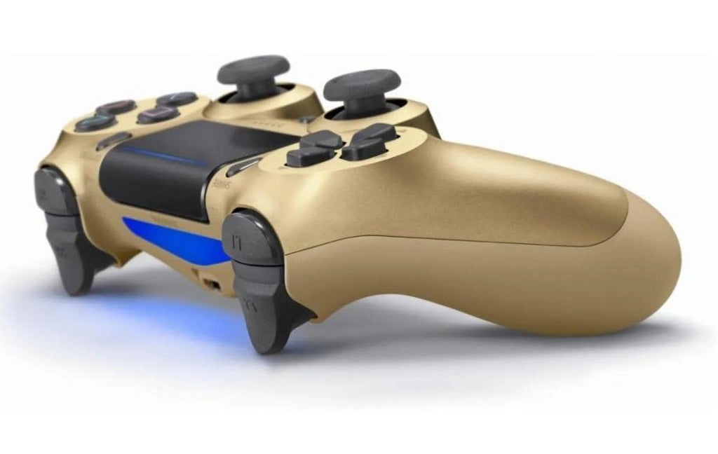 Gold Gaming Controller PS4 Console With Cleaning Kit Bundle B634