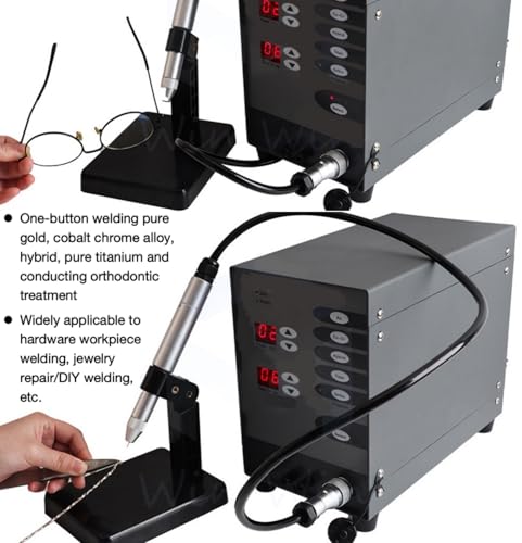 Automatic Jewelry Welder CNC Spot Welder Machine 110V 100W Pulse Argon Arc Permanent Jewelry Welding Kit 50A-600A P39180