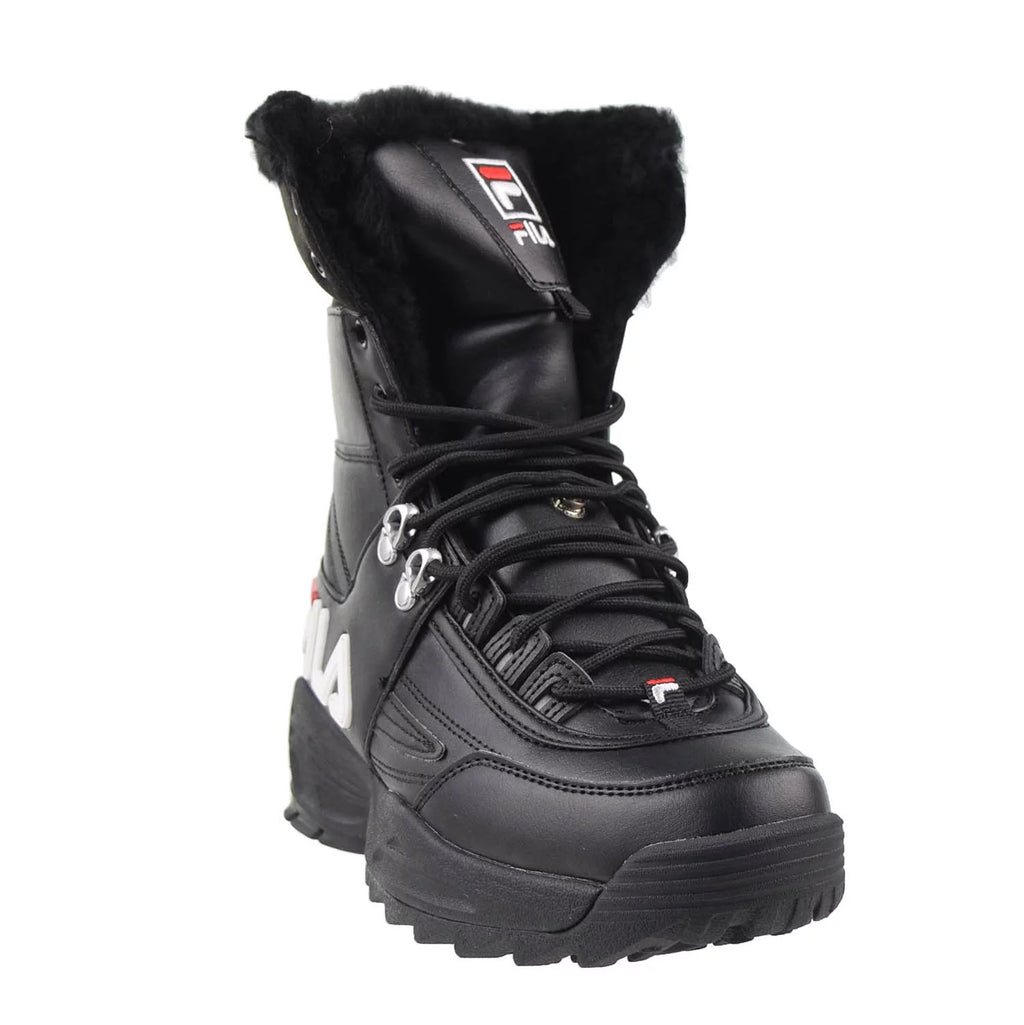 Black-White-Red Women's Boots C854704