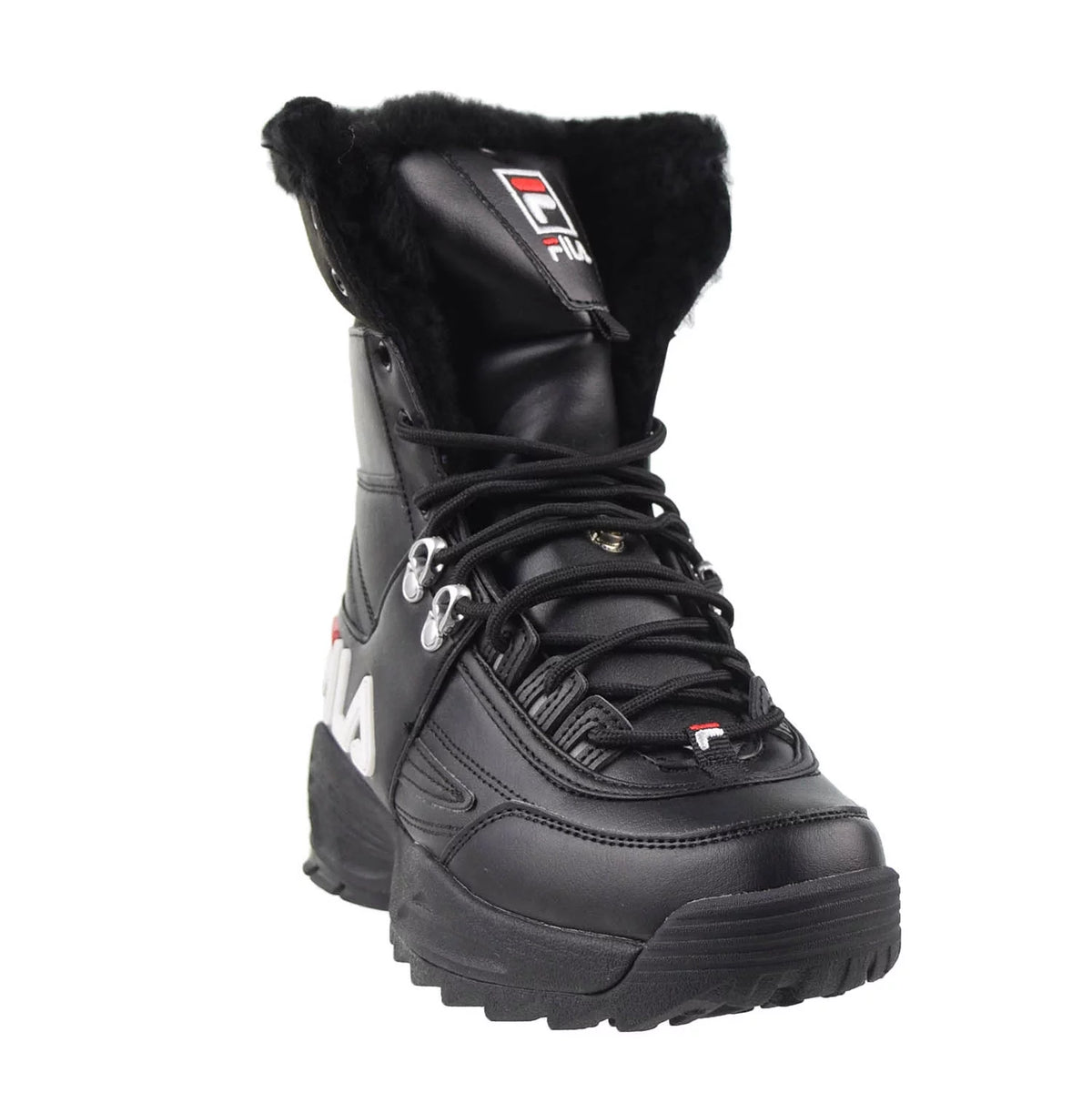 Black-White-Red Women's Boots C854704