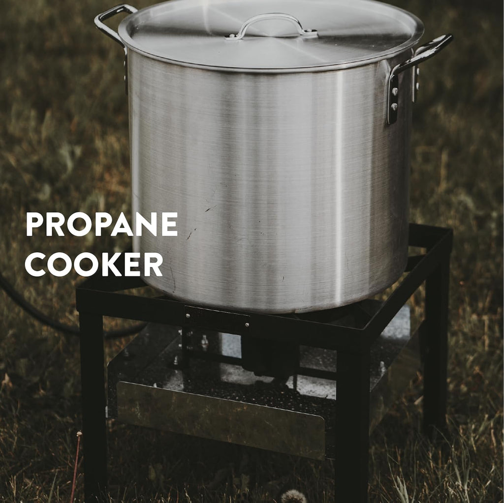 80Qt Seafood Boil Pot with Propane Burner and Basket I9808