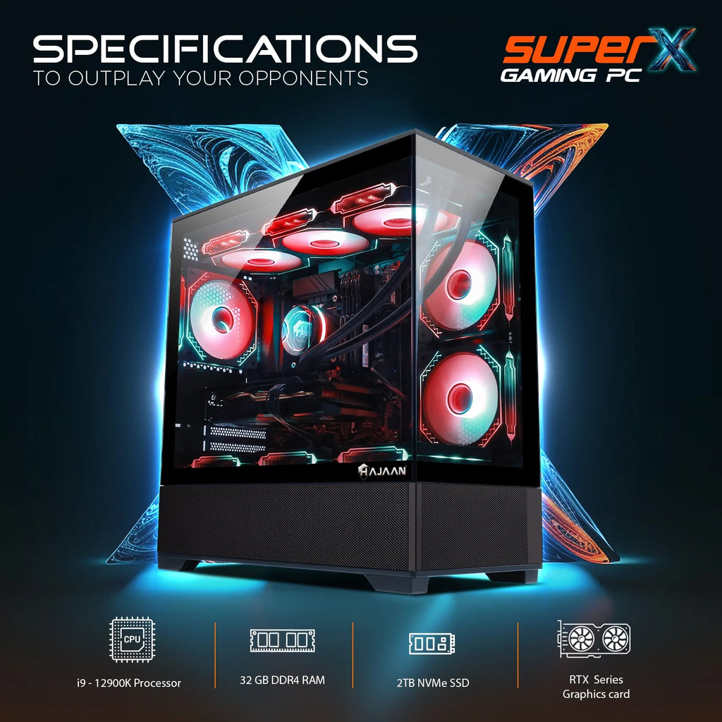 Gaming PC Liquid Cooled Intel i9 12900K GeForce RTX 3060 12GB 32GB DDR4 2TB NVMe SSD Windows 11 Pro WiFi Bluetooth Mechanical Keyboard Mouse E286