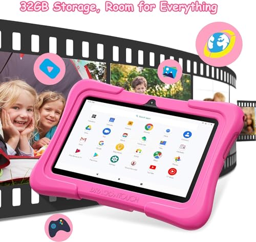 10 inch Android Tablet with 32GB Storage – Pink N6539