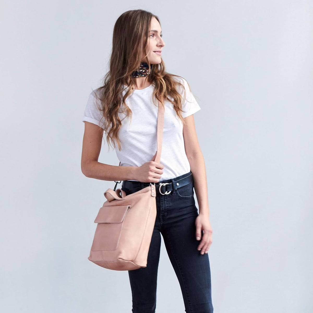 Brown Leather Tote Bag B298346