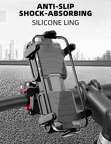 Adjustable Bike Phone Holder Handlebar Clip for 4.1" - 6.7" Smartphones S767000