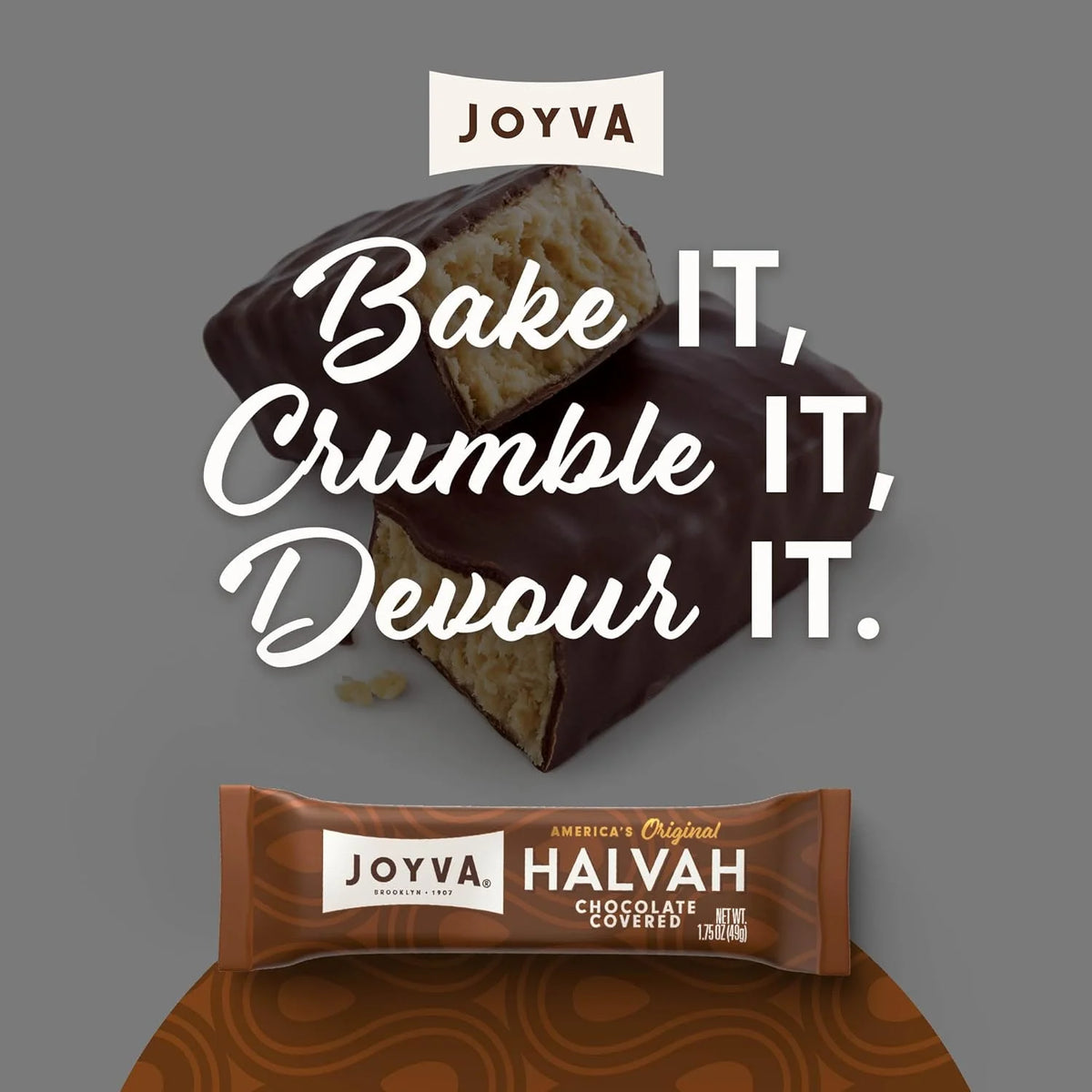 1.75 oz Chocolate Covered Halvah Bars V394