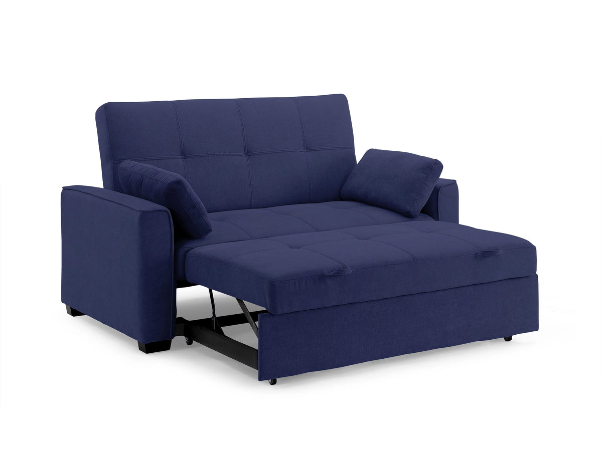 Navy Chenille Sleeper Sofa P285293