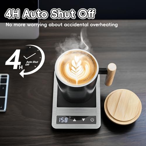 Coffee Mug Warmer & Mug Set, 14oz Heated Cup with Temperature Control and Auto Shut Off A487565