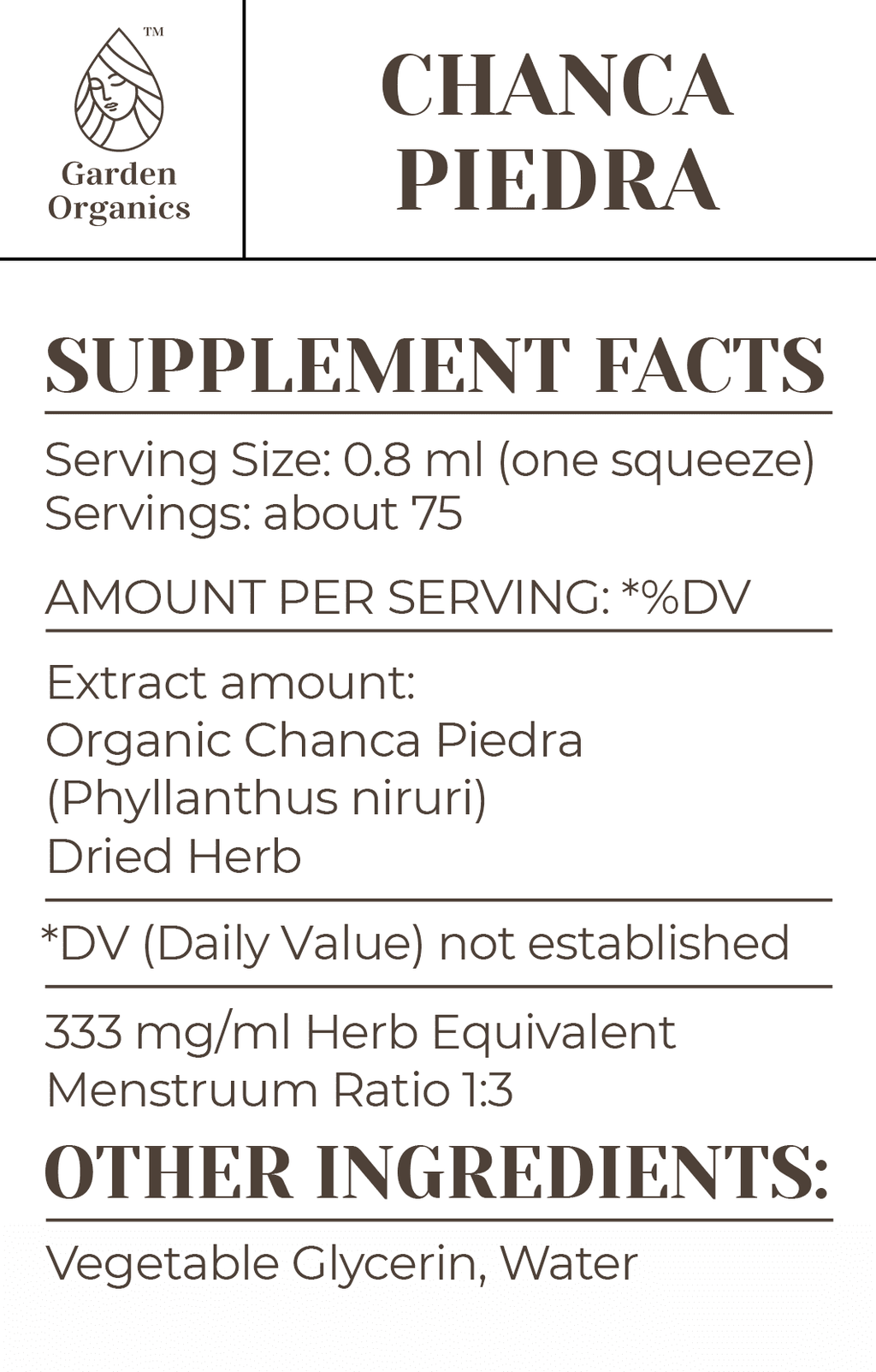 Organic Chanca Piedra Tincture 2 oz P182