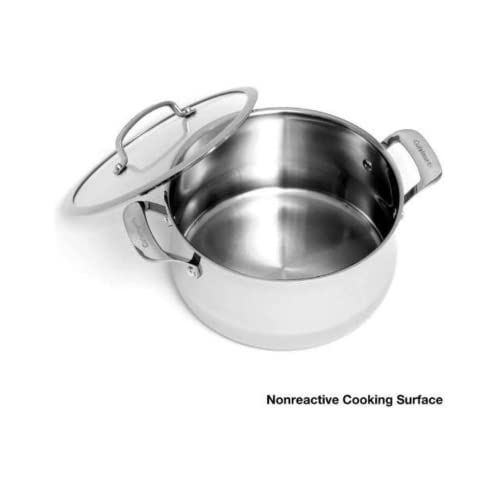 6-Quart Stainless Saucepot with Glass Cover Q894