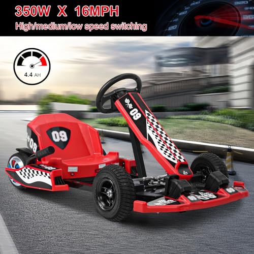 Red Electric Drift Go Kart 350W 16 MPH 36V A603