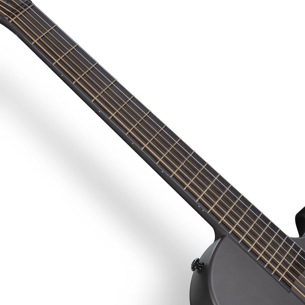 Carbon Fiber Acoustic Electric Guitar 35 Inch Starter Bundle Kit (Black) S82299