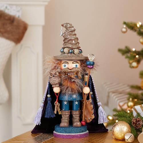 15" Hollywood Wizard Nutcracker with Owl E75179