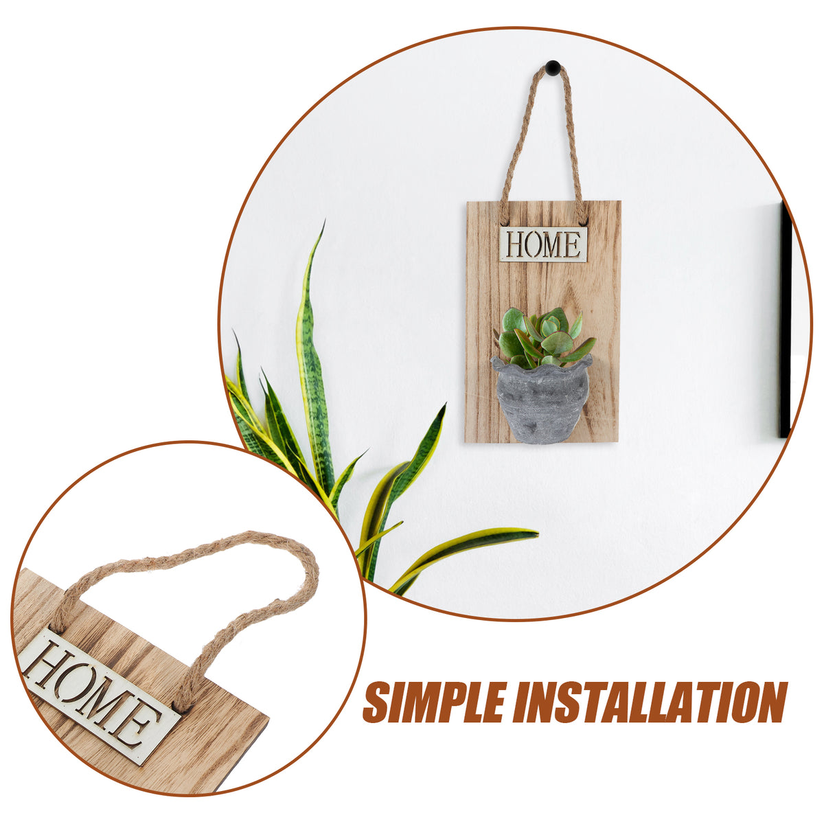 Three-dimensional Flower Pot Wall Hanging Planter Bar H556891