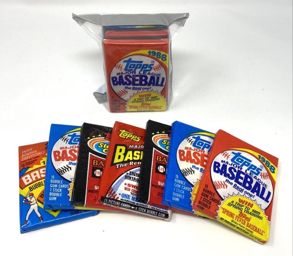 100 Vintage Topps Baseball Cards Sealed Wax Packs Lot J372264