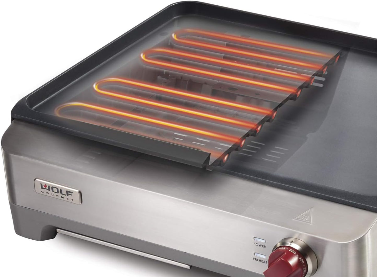 Nonstick Electric Griddle with Stainless Steel Q31713