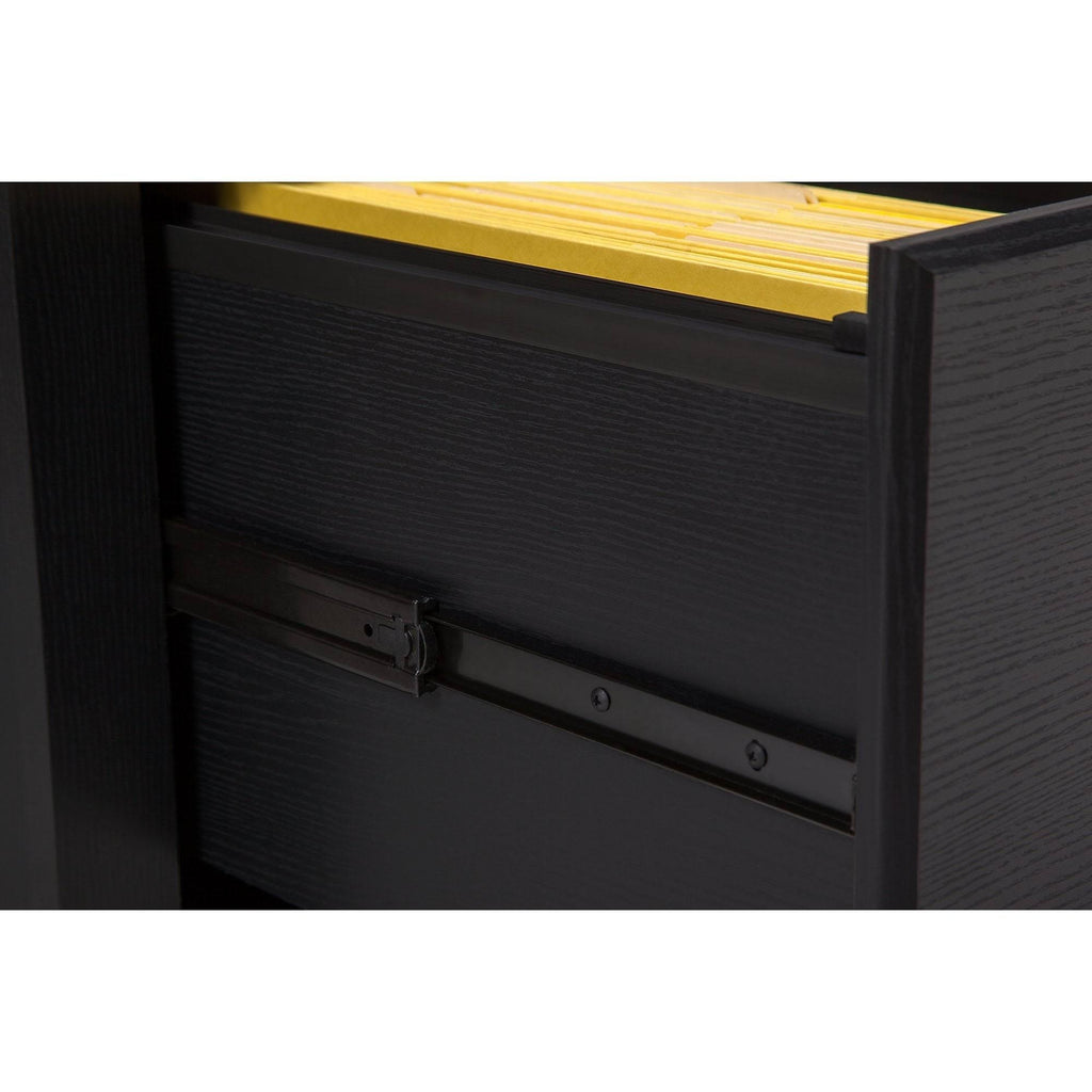 60W L Desk with Bookcase and Lateral File O878740