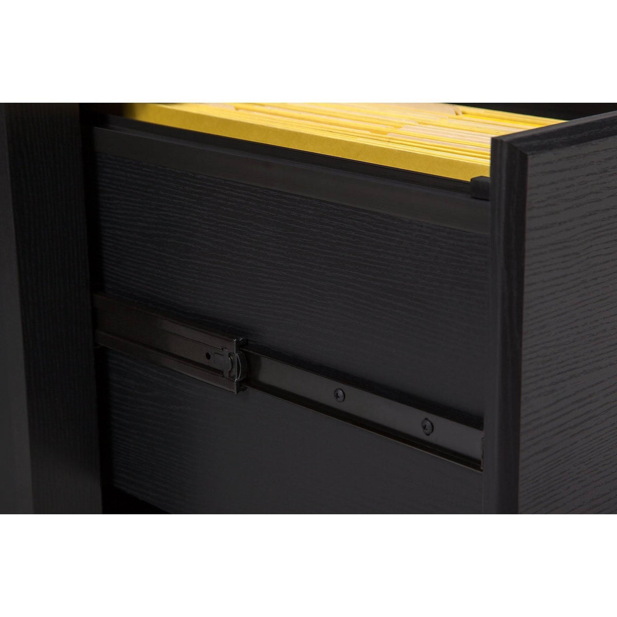 60W L Desk with Bookcase and Lateral File O878740