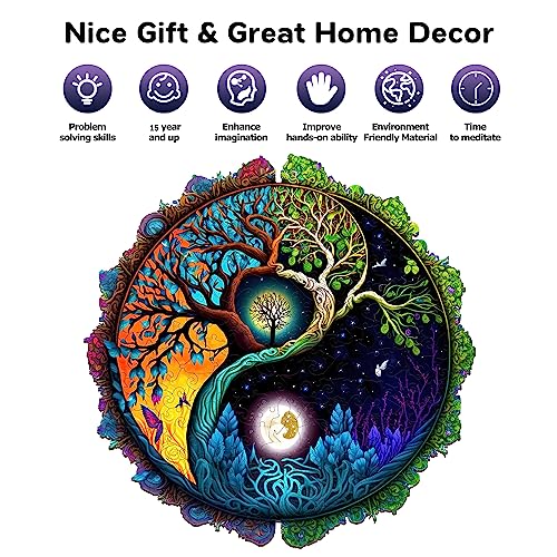 Tree of Life Wooden Jigsaw Puzzles, 200 pcs C752