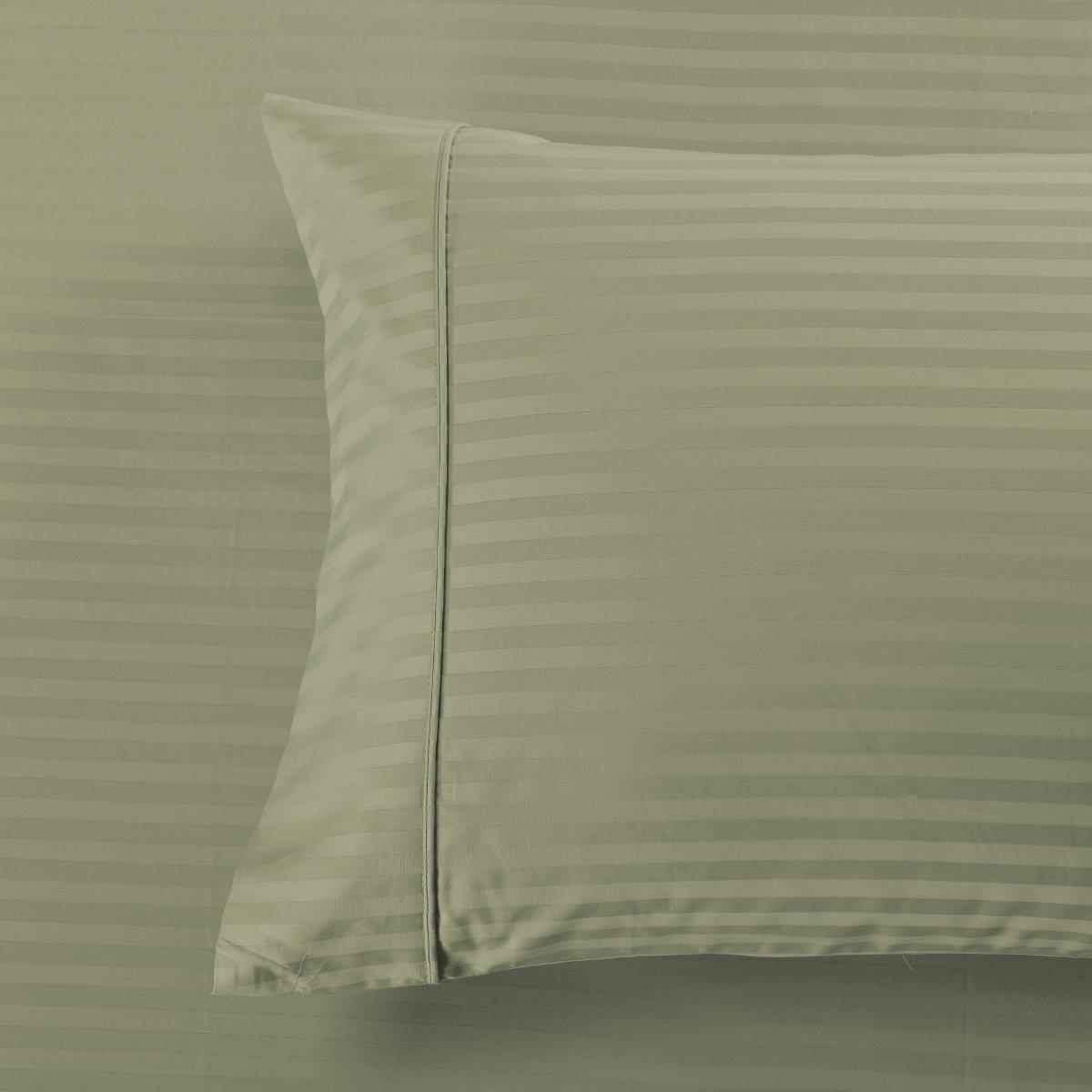 Damask Stripe 600 Thread Count Pillowcases (Pair)