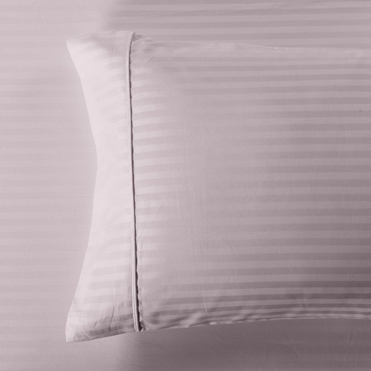 Damask Stripe 600 Thread Count Pillowcases (Pair)