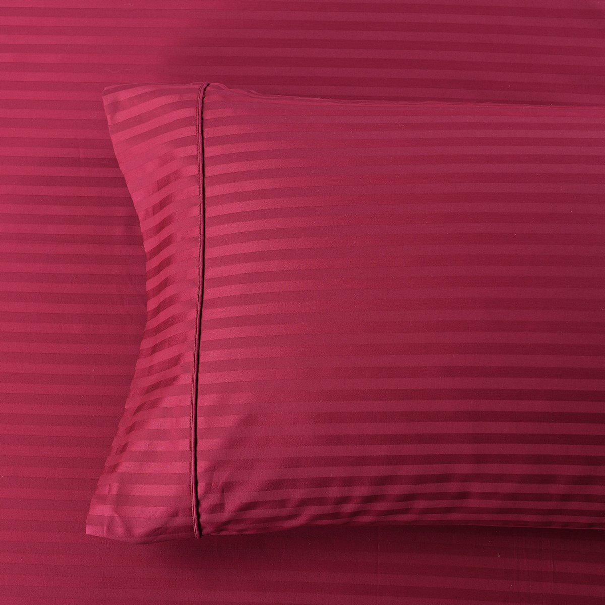 Damask Stripe 600 Thread Count Pillowcases (Pair)