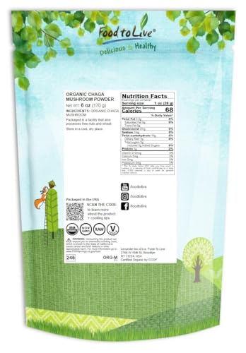 Organic Chaga Mushroom Powder, 1 Pound M610