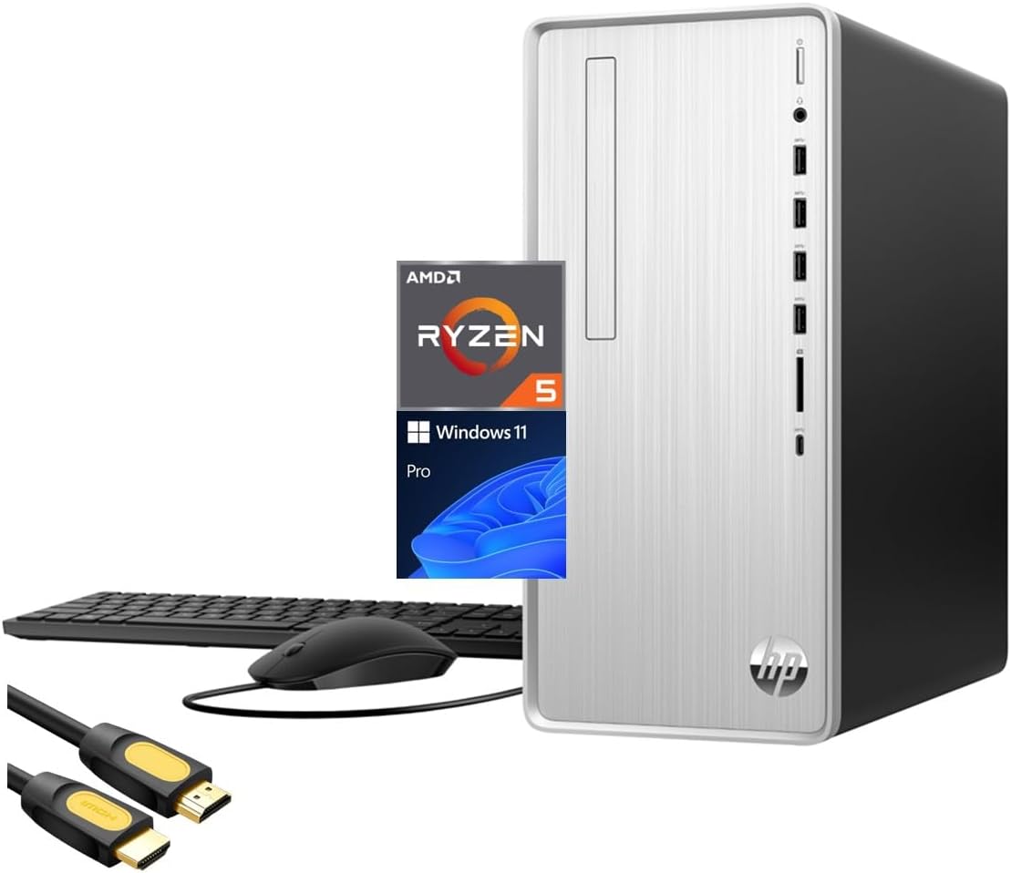 AMD 6-Cores Ryzen 5 5600G 16GB RAM 1TB NVMe SSD 1TB HDD Desktop V3619