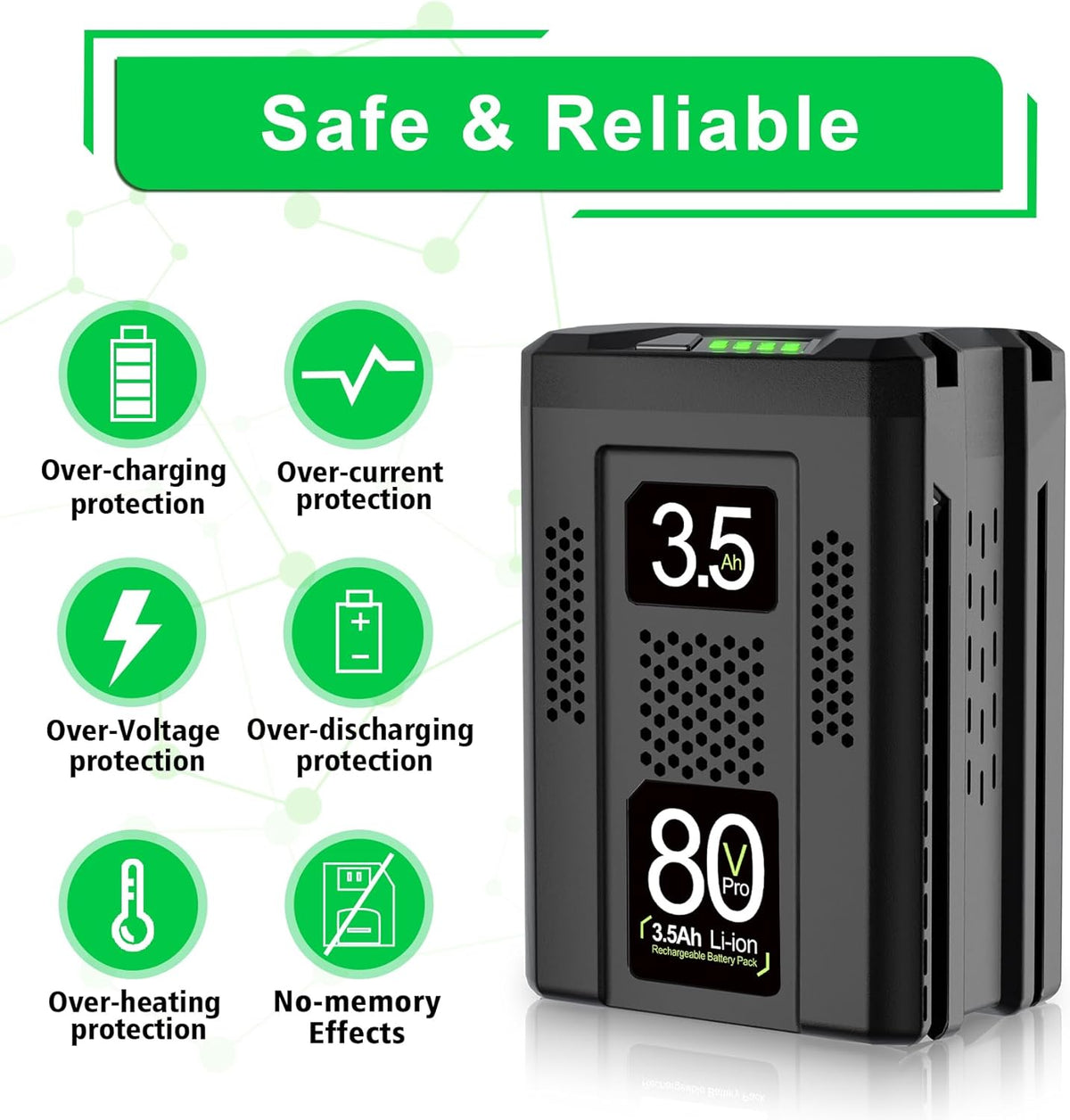 80V 3.5Ah Lithium Ion Battery A3336
