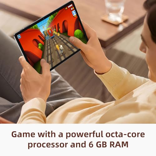 Black 11 Inch Android 14 Tablet, 12GB RAM 128GB ROM 1TB Expand E5770
