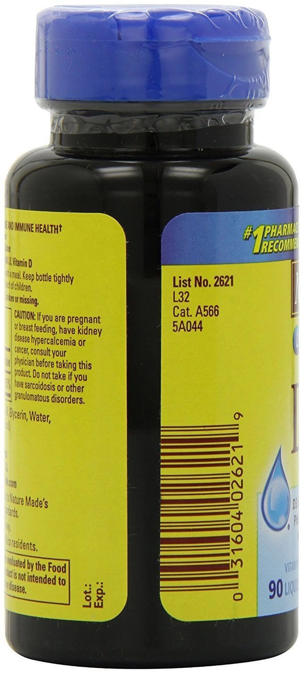 90 s Vitamin D3 Supplement N7788