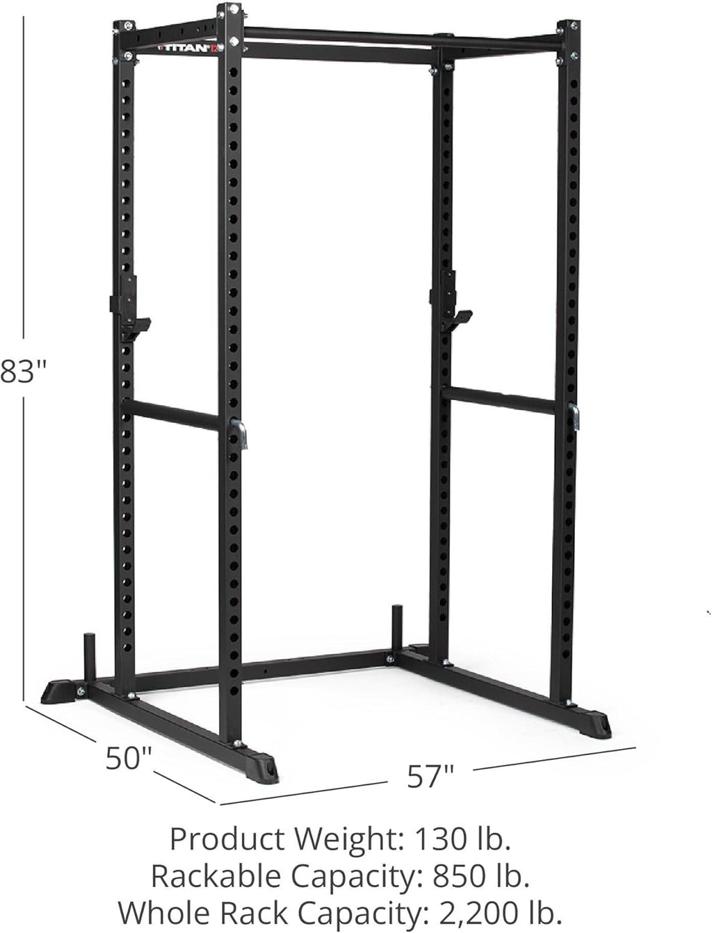 83" Power Rack with Pull Up Bar and J-Hooks O325