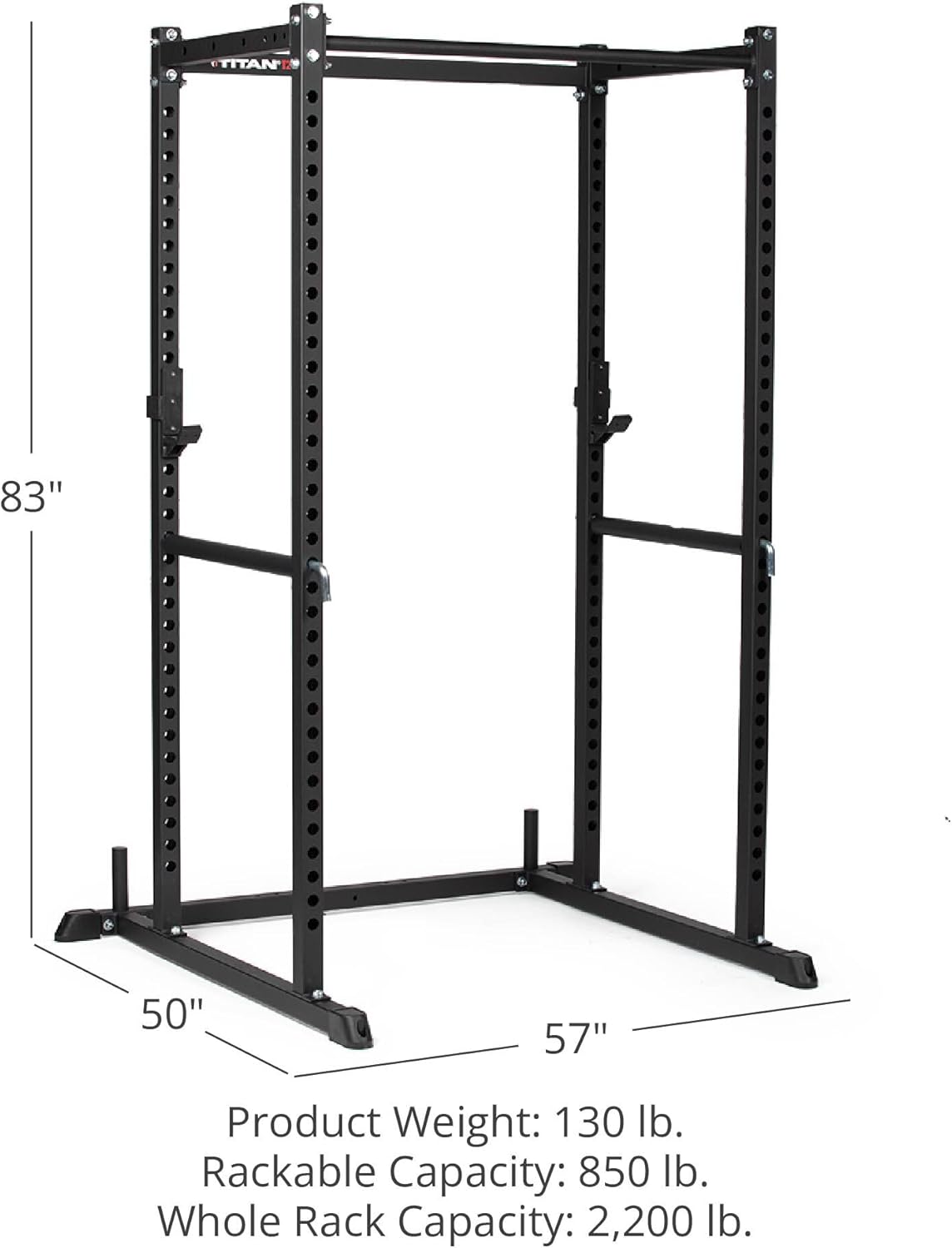 83" Power Rack with Pull Up Bar and J-Hooks O325