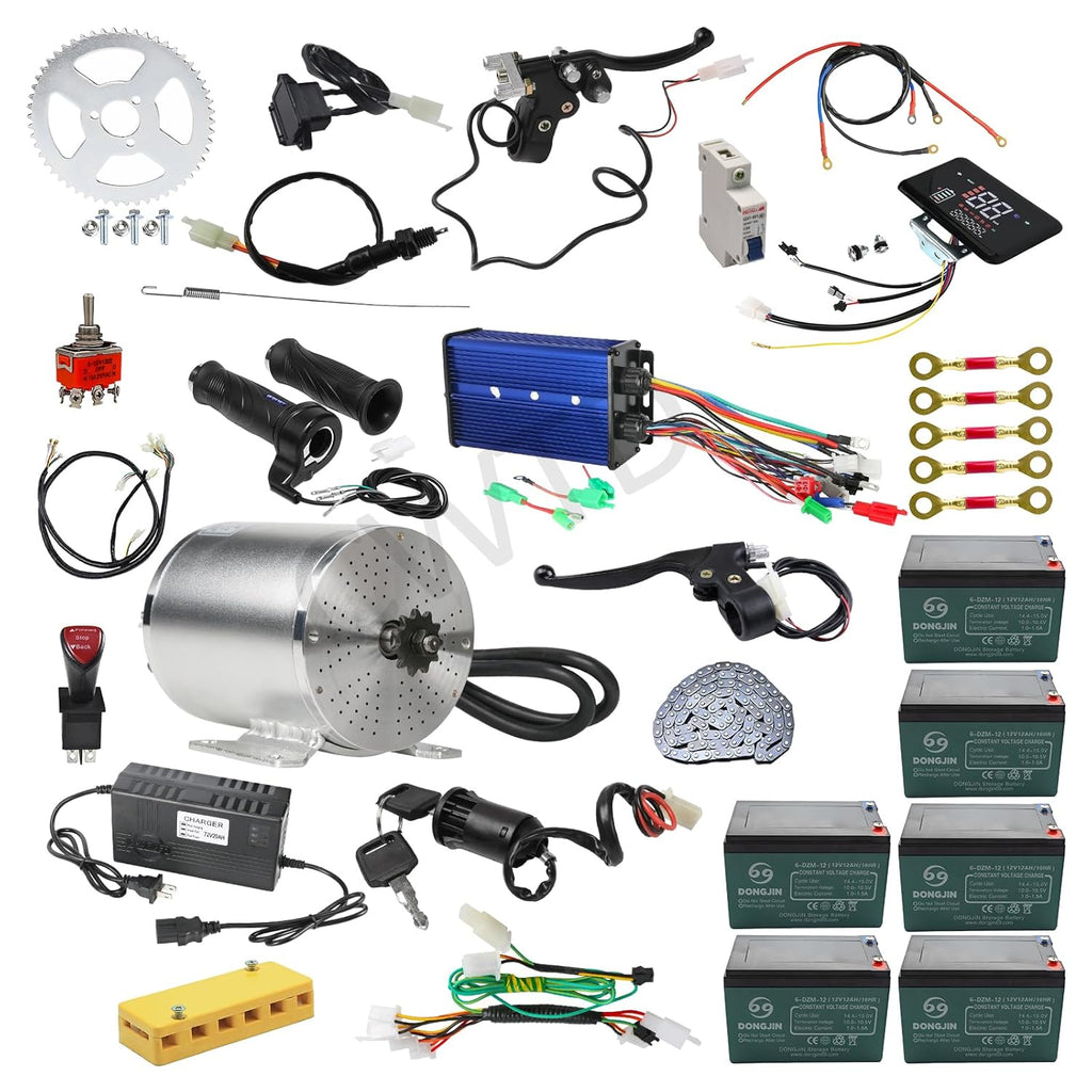 72V 3000W Brushless Motor Kit with LCD Display V14360