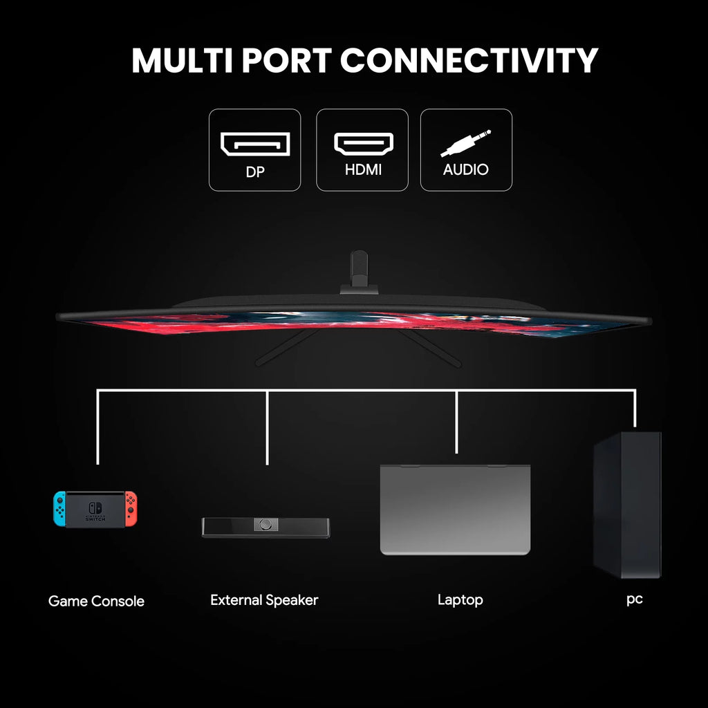 24" 165Hz Curved FHD 1080P Frameless Gaming Monitor G160528