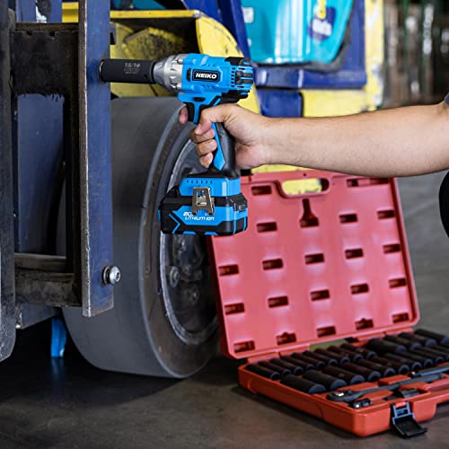 1/2-Inch-Drive Cordless Electric Impact-Wrench Kit with 20-Volt Lithium-Ion Battery and 4 Sockets M90231